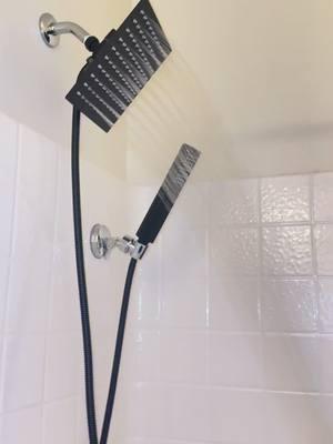 New Showerhead 🚿🧼💦 #rainfallshowerhead #showerhead #new #TikTokShop #regadera #regaderadebaño 