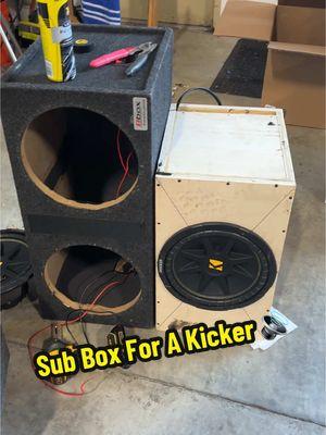 Yes Box Was Built During Lunch Hour 🤣🔊  #fy #fypシ #viral #deafbonce #deafbonceapocalypse #kicker #subwoofer #bass #basshead #soundsystem #acerocustoms #subwooferbox 