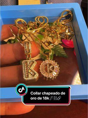 Collar chapeado de oro de 18k #necklace #women #18k #gold #plated #alphabet #jewelry #necklaces 