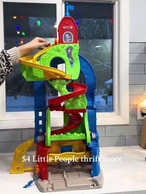 I think this could even entertain my husband and I 😆 #thrifted #thriftedkidstoys #fisherprice #littlepeople 