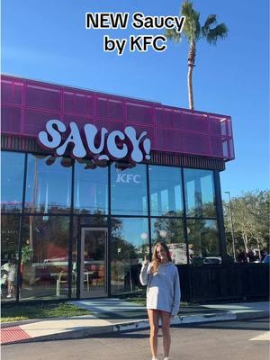 NEW Saucy by KFC, Orlando Florida 🩷 #saucybykfc #kfc #kentuckyfriedchicken #kfcchicken #kfcorder #fastfood #friedchicken #orlandofood #floridafood #newrestaurant #saucy #food #Foodie #newfastfood #orlando #orlandoflorida #sauces 