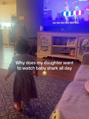 Ma’am you don’t even get that much screen time but why do you always request baby shark 😭 I want to watch my stuff too #babyshark #toddler #mom #momlife #oneyearolddaughter 