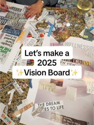 This is your sign to make a vision board! I’ve been doing this for 20 years and always get so inspired to set goals and practice manifestation ✨🫶🏽 #visionboard #visionboard2025 #newyear #newyeargoals #manifest #manifestation #manifesting #manifestingtips #settinggoals #visionboards #visionboardparty 