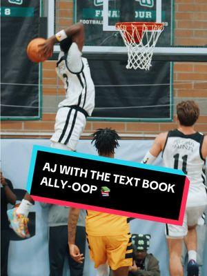 Textbook alley-oop. 📚💪 #HoophallWest  @Aj Dybansta @NBA Future Starts Now @Spalding @NikeTOC #basketball #hsbasketball #playerofthegame #hoophall #niketournamentofchampions #nbafuturestartsnow #spalding