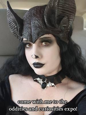 i went to the oddities & curiosities expo as a bat! 🦇 #oddities #odditiesexpo #goth #gothic #losangeles 