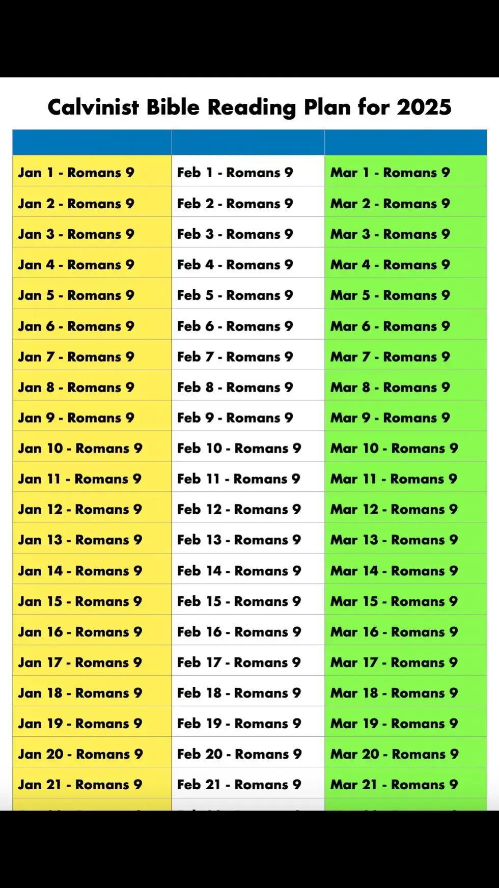 Calvinist Bible Reading Plan #cwac #superiortheology 