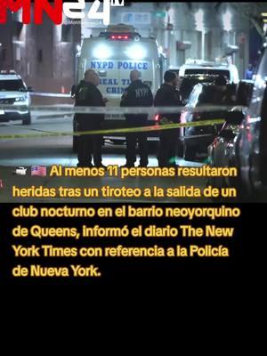 📹 🇺🇸 Al menos 11 personas resultaron heridas tras un tiroteo a la salida de un club nocturno en el barrio neoyorquino de Queens, informó el diario The New York Times con referencia a la Policía de Nueva York. Según las fuentes, el atacante abrió fuego cerca del club nocturno Amazura cerca de las 23:20 hora local (04:20 GMT). Los heridos habrían sido trasladados a hospitales de la zona. Los agentes de la Policía buscan actualmente al sospechoso.  #estadosunidos #envideo #esnoticia 