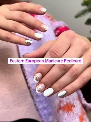 Eastern European manicure pedicure at Secretive Nail Bar in Beverly Hills, California #manicure💅 #nailart #manipedi #russianmanicure 