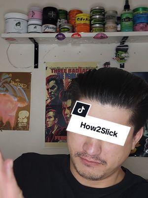 Quick Slickback Tutorial cuz I missed u. Happy 2025 #quitplayinbuster #fyp #viral #hair #hairtok #pomade #Review #pompadour #slickback #quiff #dapper #mensgrooming #barber 