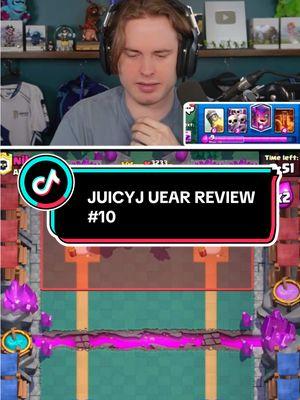 my 10th highest viewed (603k) TikTok of 2024 was this crazy match with 10 gifted subs on the line! #clashroyale #crl #streamer #GamingOnTikTok #WhatToPlay #juicyjcr 