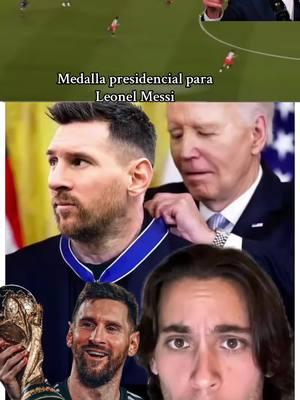 Medalla presidencial para Lionel Messi#messi #messi10 #biden #usa🇺🇸 #eeuu 