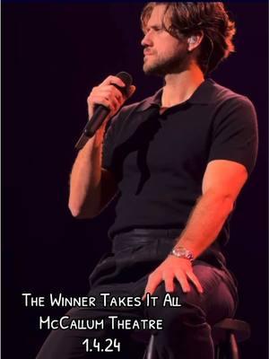 Tonight Aaron Tveit performed at McCallum Theater in Palm Desert, CA. Here’s a clip of The Winner Takes It All. 📹 danniesant #aarontveit #musicaltheater #broadwaymusicals #thewinnertakesitall #tonyawardwinner #fypage 