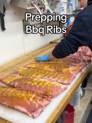 Take a peek 👀 on our bbq rib prep 🙌 #calibbq #bbq #sandiego