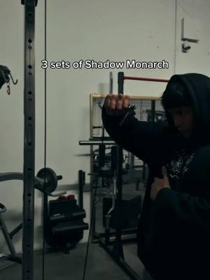 Shadow Monarch training arc #gym #anime #sungjinwoo #shadowmonarch #sololeveling #fyp 