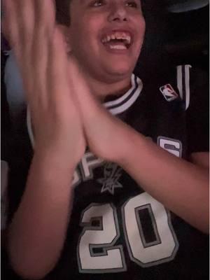 Cheering on the #SanAntonioSpurs #gospursgo My kids are what keep me going. That smile. ❤️ We didn’t last the whole game but he had fun! #familytime #autism #RGVDSA #RioGrandeValleyDownSyndromeAssociation #riograndevalleynight