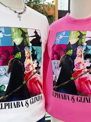 Elphaba and Glinda shirt ❤️❤️❤️❤️#elphaba #glinda #cynthiaerivo #arianagrande #wicked #wickedmovie #wickedthemusical #wickedbroadway #defyinggravity #changedforgood #wizardofoz #trending #shirt 