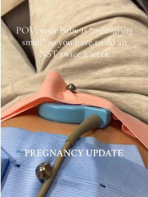 baby is measuring a week behind so i was recommended to do ‘ Non Stress Test ‘ to monitor babies movements and heart rate.  #fyp #pregnant #nst #nonstresstest #pregnancyjourney #8monthspregnant #pregnancy #thirdtrimester 