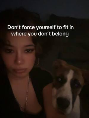 This goes for anything and everything in life. If you feel unwanted you never belonged🫶 #puppylove #iloveyou #brownandwhitedog #justababydoggie #fypage #latenightvibes 