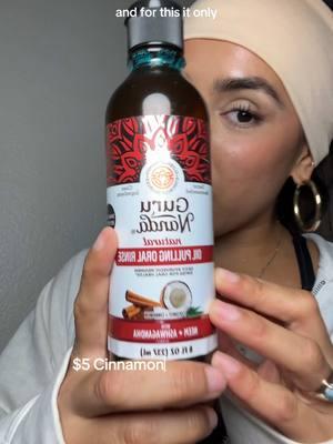 This Guru Nanda Ashwaganda Cinnamon Pulling oil is only $5 right now ✨ I use this one at night since the Ashwaganda helps you to relax when swished around in the mouth @Puneet Nanda bridge the gap @Pearl 🧷💙 #ashwaganda #cinnamonpullingoil #tiktokshopdeals #nontoxicliving #nontoxicoralcare #oralcare #oilpullingbenefits 