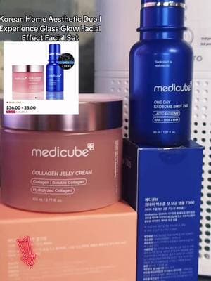 microneeding in a bottle?? This is my third at-home treatment with the @medicube_official Exosome Shot My skin texture has improved, my pores look more refined, and my skin is more glass-like.  If you have skin that's prone to hyperpigmentation and large pores this could help to improve it over time! Exosomes are actually high end ingredients used in Korean clinics so you basically have a skincare clinic in a bottle with this duo!  #LiquidMicroneedling #ExosomeShot #medicube #glowbooster #texturecare #acnecare #skinbooster #kbeauty #koreanskincare #microneedling #facialtherapy #poreminimizer 