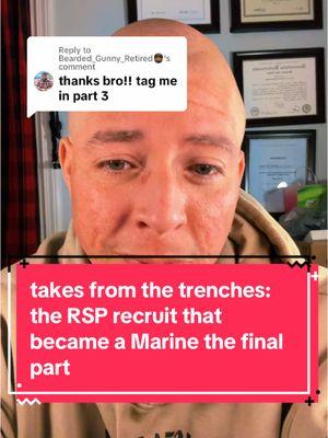 Replying to @Bearded_Gunny_Retired🧔🏾 takes from the trenches: the RSP recruit that became a Marine the final part: becoming a Marine. #military #training #drillinstructors #recruits #rsp #swimweek #Marine #IT #eagleglobeandanchor 