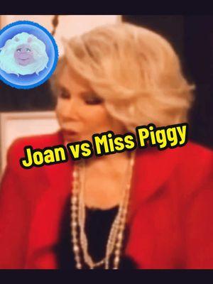 I think Joan met her match with Ms Piggy. It’s so cute how Joan could barely keep it together 🤣 Miss Piggy a true legend like Joan Rivers 🫶 #joanrivers #misspiggy #legends #comedy #muppets #classictalkshow #divas #funny #muppets #muppets4life 