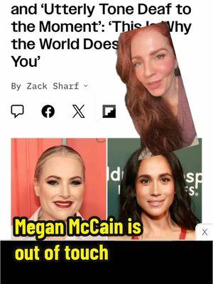 I find it very ironic that one millionaire is calling another millionaire out of touch 😆 it seems like Megan McCain is hunting for a reason to not like Meghan Markle’s new @Netflix show “with love”  @Megan McCain #meganmarkle #greenscreen 