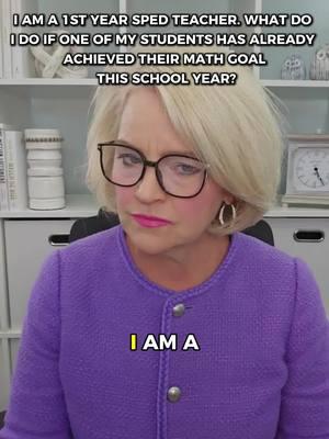 Celebrating progress is exciting, but what's next when a student crushes their IEP goal early? Let’s talk about planning for success. ✨📈 #SpecialEducation #SPEDTeacherLife #IEPGoals #StudentSuccess #TeachingTips #FirstYearTeacher