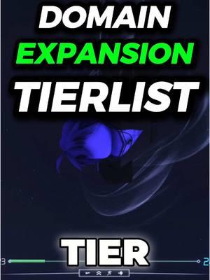 DEFINITIVE DOMAIN EXPANSION TIERLIST JUJUTSU INFINITE #jujutsukaisen #jujutsuinfinite #jjk #domain #tierlist #roblox #fyp #jeiwascruel 