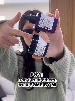 You should trust SOME BY MI 😎💜 #SOMEBYMI #skincare #skincareroutine #beauty #kbeauty #glassskin #glowingskin #serum #retinol #retinolskincare #retinoltips #betapanthenol #moisturizer #skintok #SkinCare101 #funnyvideo #fyp #fy 