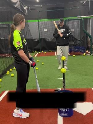 Emma Croce rippin #foryou #forgourpage #softball #coach #hitting #southshorechaossoftball #baseball #team 