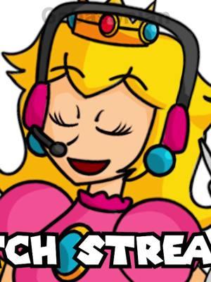 When Peach becomes a gamer girl #mario #princesspeach #peach #nursepeach #drmario #twitch #streamer