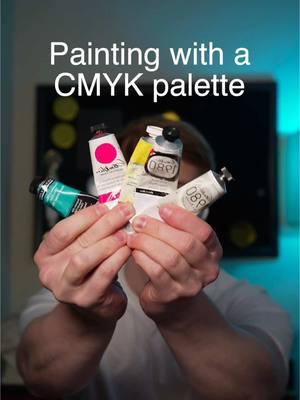 Painting with a CMYK palette #art #cmyk #painting #arttok 