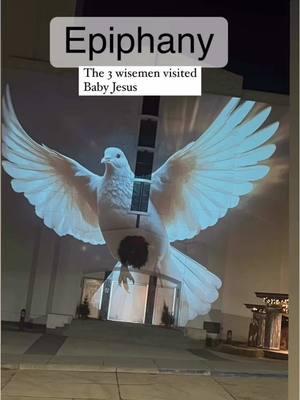 The beautiful pictures are displayed on the Cathedral of the Holy Spirit, so beautiful to watch. Epiphany the day when the 3 wise men visited Baby Jesus in Bethlehem. May the guiding star illuminate your path leading you to a moment of clarity, wisdom and profound understanding. May you embrace the revelations of the season and discover the treasures hidden within your journey. #epiphany #jesus #3wisemen #christian 