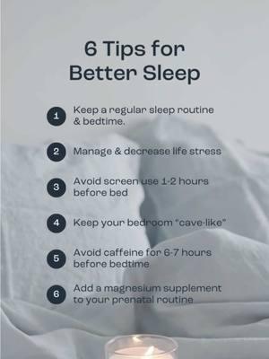 6 doctor-backed tips to help you sleep better 💤 #sleep #ttc #magnesium #sleepytime 