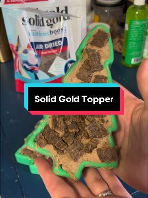 Making enrichment using @Solid Gold Pets air dried topper #solidgoldpets #dogs #dogtok #dogsoftiktok #enrichment #dogenrichment #dogenrichmenttoy #enrichmentfordogs #dogfood #dogtreats #dogfoodtopper #airdrieddogfood 