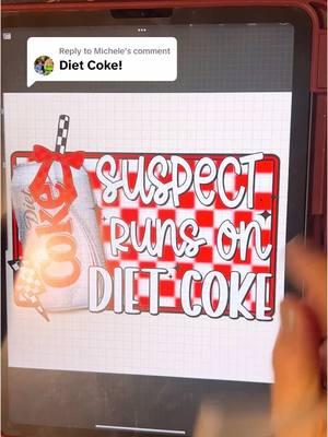 Replying to @Michele #dietcoke #suspect #trendy #design #ipadart #procreateapp #ipadpro #applepencil #ipadaesthetic #dietcokeforlife #girlythings #girlypop 