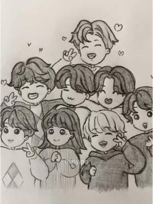 Hi 2025(Bangtan year)💜                                             #bts #ot7 #btsarmy #fyp #fypシ゚ #taehyung #jungkook #namjoon #yoongi #jimin #jhope #jin #sketch #fanart #art 