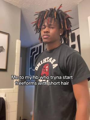 Ts not for the weak 🤣👎🏾 #relatable #freeform #freeformdreads #freeformlocs #semifreeform #semifreeformlocs #hairtok #thatboiikalebfreeforms #thatboiikaleb #freeformcommunity 