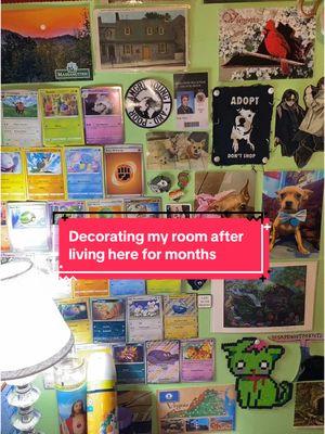 I lobe decorating #decoration #RoomTour #maxalimist #maximalist #mycave #room #roomdecor #pokemon #virgina #postcard #janesaddiction #patches #clowns #garfield #oddities #t4t 