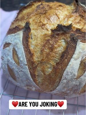 My very first homemade sourdough bread! #sourdough #sourdoughbread #sourdoughstarter #fyp #sourdoughtiktok #bread #evesourdoughstarter 