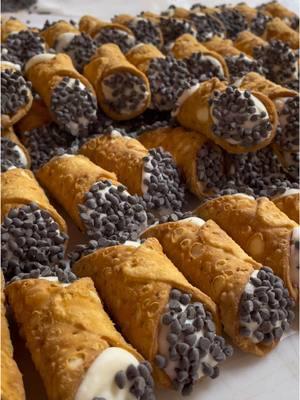 Ahh the Classic Cannoli - Hand made & filled by our fabulous bakery team. What’s your favorite bakery treat? 🍪 #cannoli #freshbaked #bakerytiktok #chocolatechips #sweettooth #handmadewithlove 