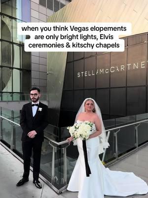 Its true, your Vegas wedding can feel luxurious, even if you decide to tie the knot at a kitschy chapel. 💒 With the right locations & timeline, you can get those vibey vegas shots AND have classic wedding photos too! let me show you how its done 📸#lasvegaswedding #weddingtok #elopement