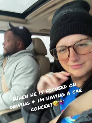 He is sick of me🤣 #romeandsam #fieldsfam #fieldsfamily #teamfields #fyp #snowstorm #funny #car #carsinging #comedy #husbandwife #couplestiktok #justusbeingus 