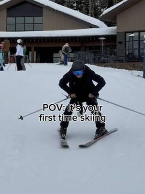 I love this sport! #skiing #firsttimeskier #comedy 