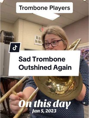 Percussion always showing off #band #banddirector #middleschoolband #trombone #percussion #vibraslap #wompwomp 