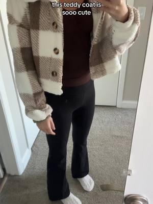 it’s so soft too #teddycoat #tryon #fashion #clothes #chicme #croppedjacket #winterclothes 