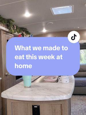 This kitchen is tiny but mighty...always looking for meal suggestions. You got them, feel free to drop them! #whatsfordinner #cooking #weeklymenu #weeklymeals #mealplanning  #eatingathome  #couplesthatcook  #whatwehadfordinner 