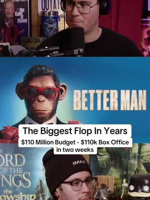 The Biggest Flop In Years! 👀 #robbiewilliams #betterman #movie #boxoffice #film #vfx #cgi 