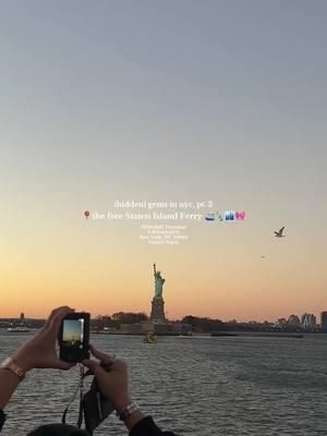 huge recommendation – especially during sunset !! #nyc#newyork#newyorkcity#hiddengemsnyc#statenislandferry#skyline#missliberty#statueofliberty#nycguide 